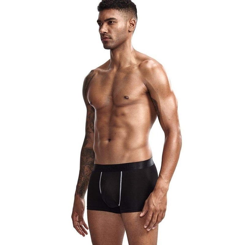 JOCKMAIL Men Underwear Boxer Shorts Modal Men Underwear Health Care Trunks Boxer Briefs Black - Image 2